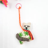 Peluche gato de lana artesanal