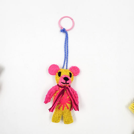 Peluche oso de lana artesanal