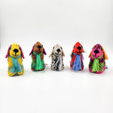 Peluche perro de lana artesanal