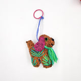 Peluche perro de lana artesanal