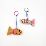 Peluche pez de lana artesanal