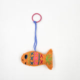 Peluche pez de lana artesanal