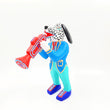 Perro con saxofón - talla de madera alebrije