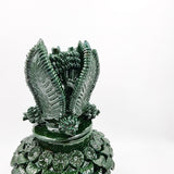 Piña de barro vidriado - Verde