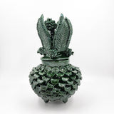 Piña de barro vidriado - Verde