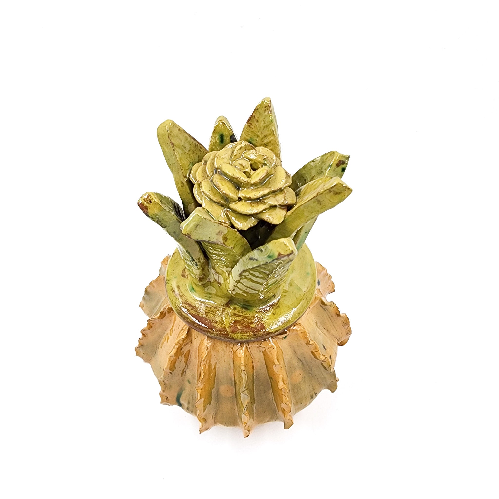 Piña vidriada mini - amarilla