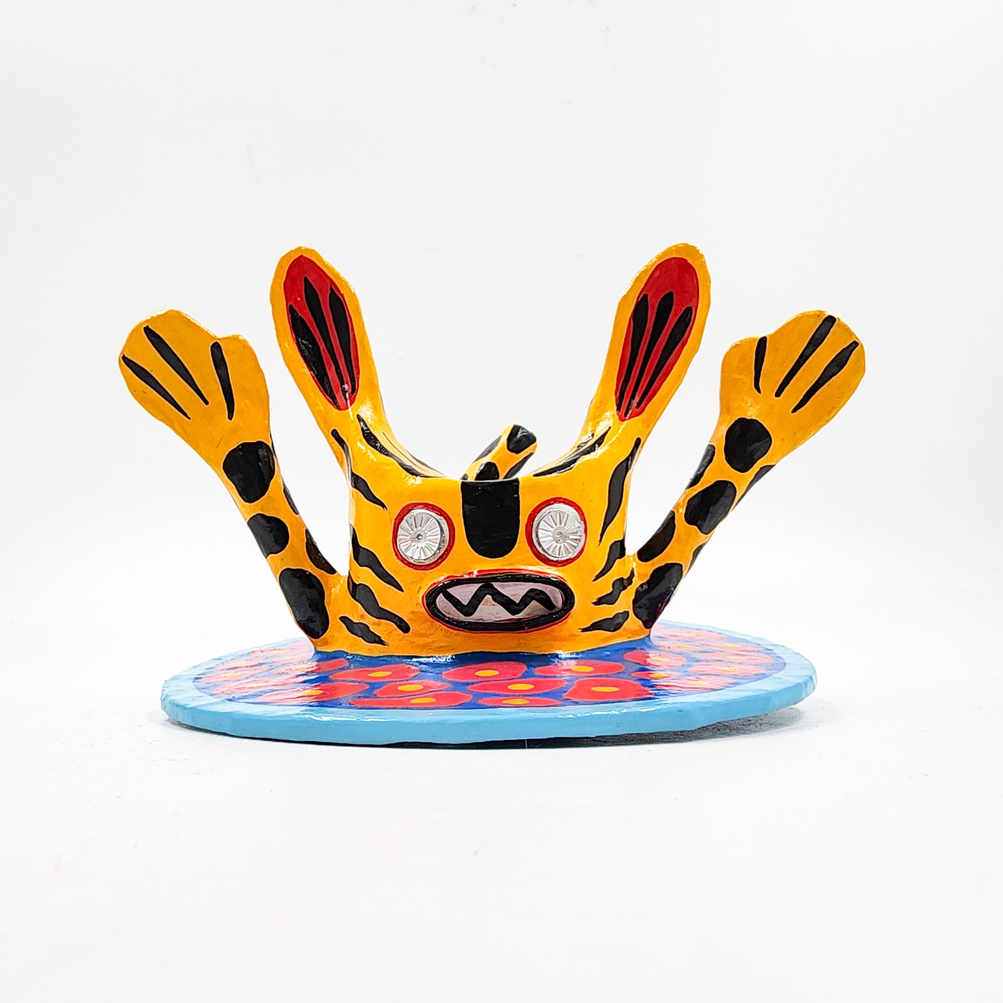 Pirinolas Tecuán en cartón - pintadas a mano