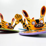 Pirinolas Tecuán en cartón - pintadas a mano