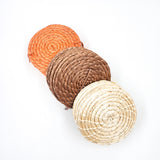 Set of 6 handcrafted henequen coasters