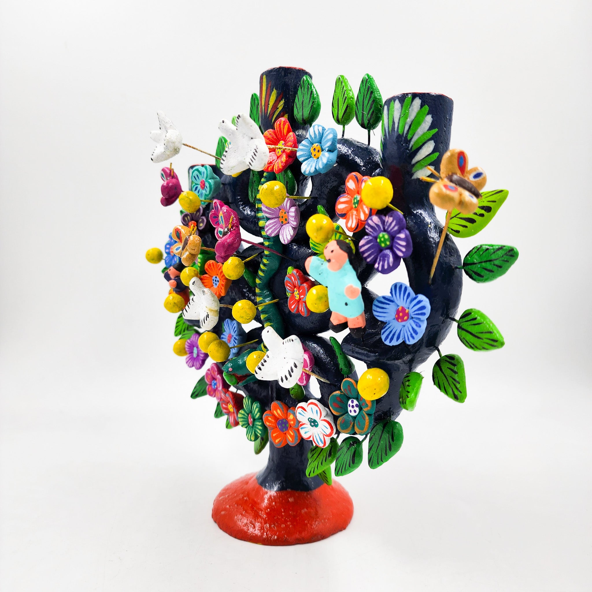 Portavelas Árbol de la Vida de Barro Betus