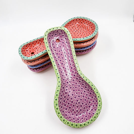 Posa cuchara de barro capulineado