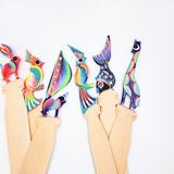 Wooden Book Separators with Hand Painted Alebrijes