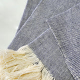 Set de 4 servilletas de algodón tejidas en telar de pedal