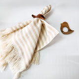 Set de 4 servilletas de algodón tejidas en telar de pedal