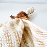 Set de 4 servilletas de algodón tejidas en telar de pedal