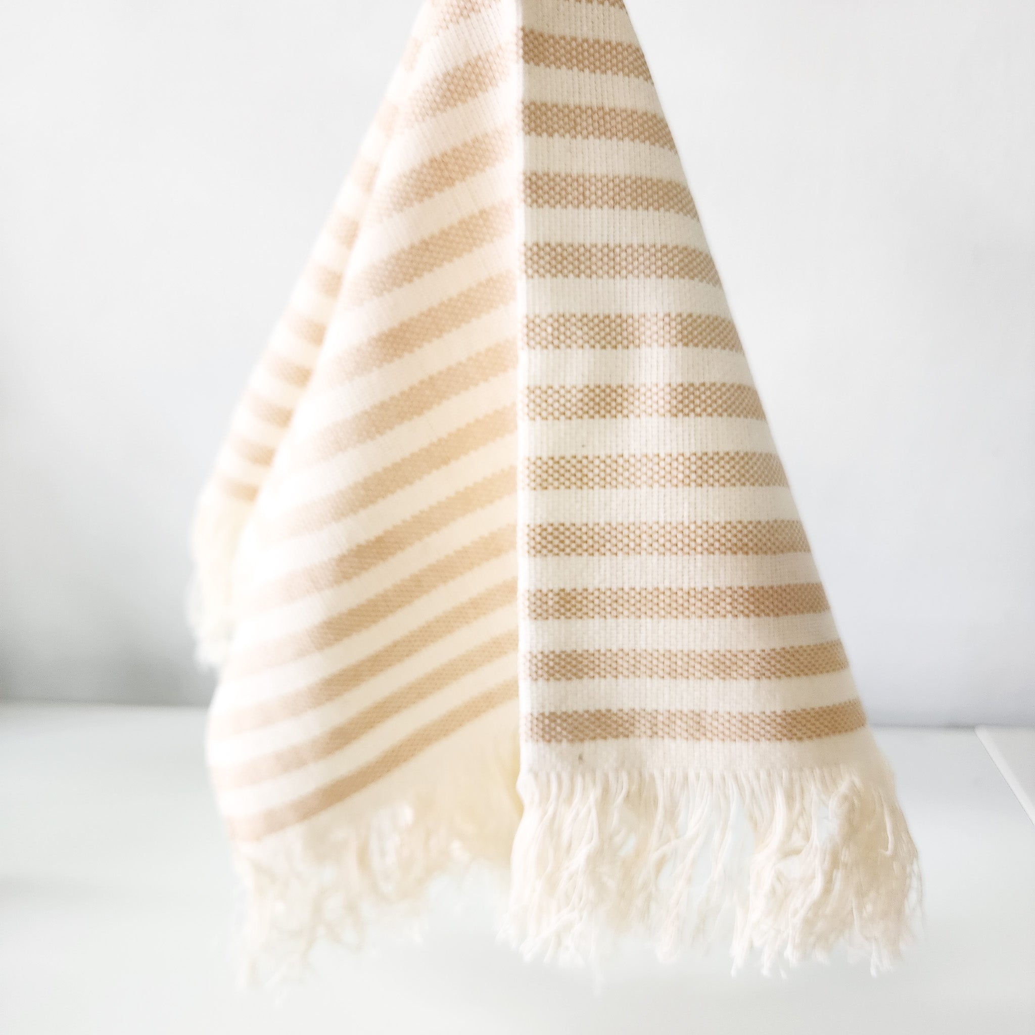 Set de 4 servilletas de algodón tejidas en telar de pedal