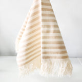 Set de 4 servilletas de algodón tejidas en telar de pedal