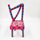 Sillita animales fantásticos talla de madera