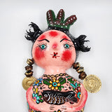 Sirena artesanal hecha de coco