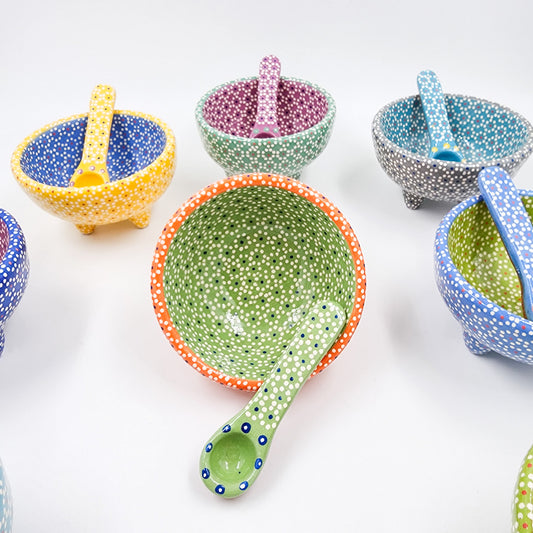 Salsera mini de barro capulineado