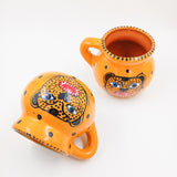 Tazas de barro Jaguar en negro o amarillo