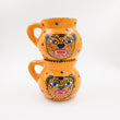 Tazas de barro Jaguar en negro o amarillo