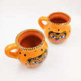 Tazas de barro Jaguar en negro o amarillo