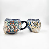 Taza calavera de cerámica