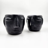 Taza Carita de barro negro