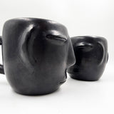 Taza Carita de barro negro
