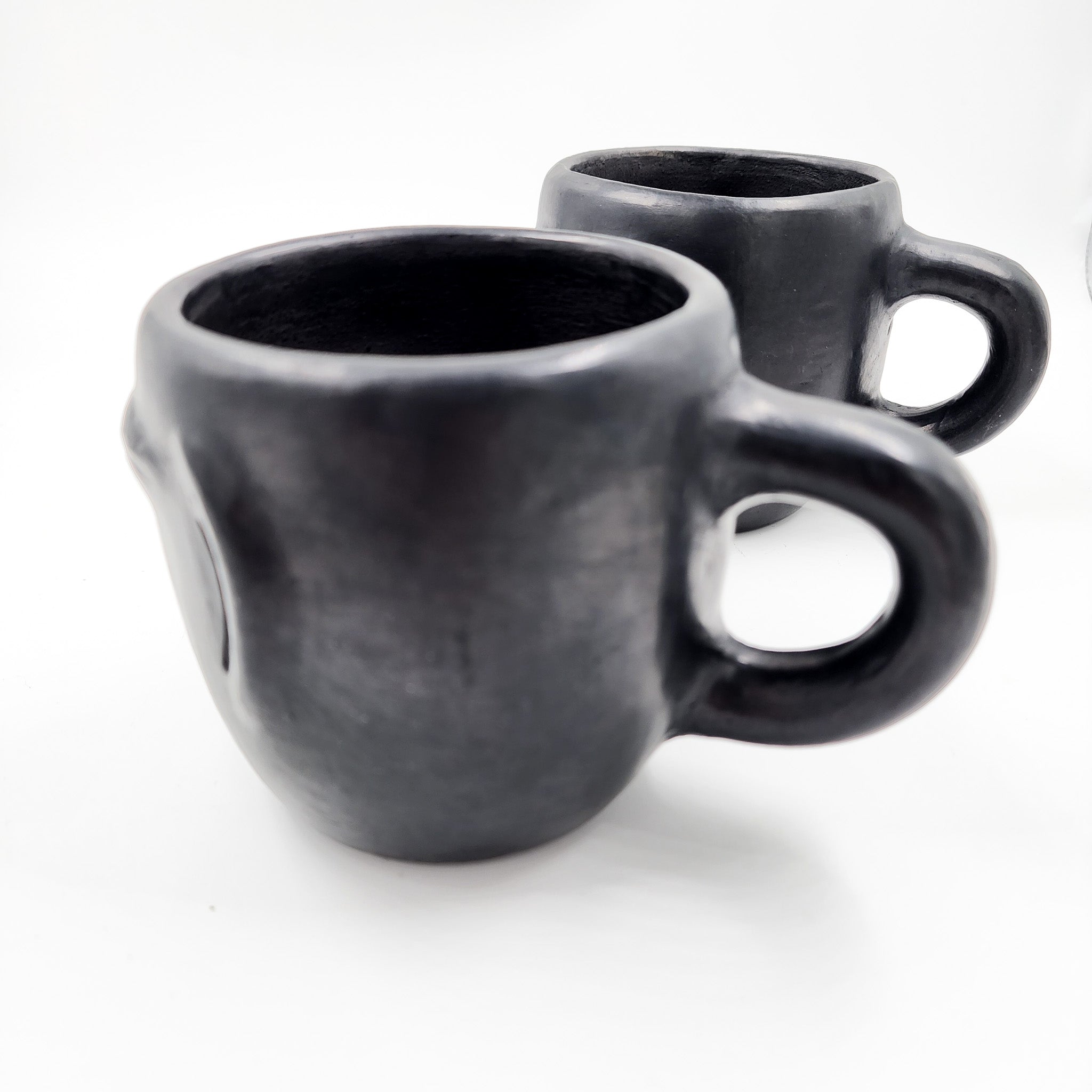 Taza Carita de barro negro