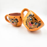 Taza grande de barro Jaguar
