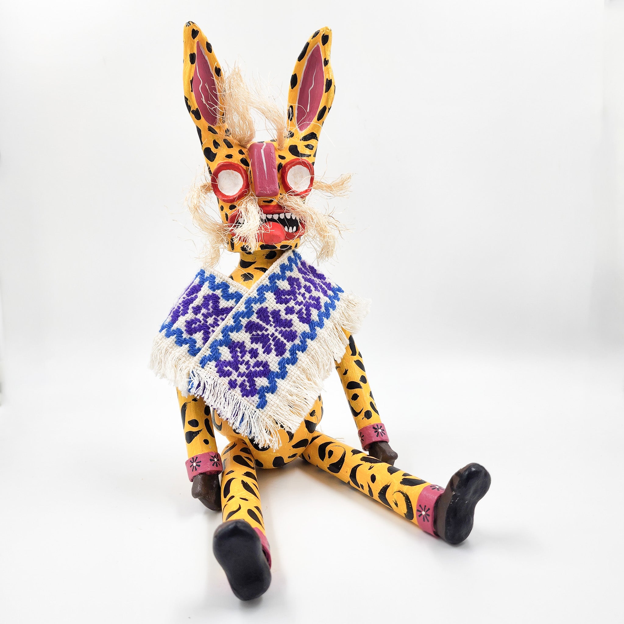 Tecuán amarillo articulado de cartón