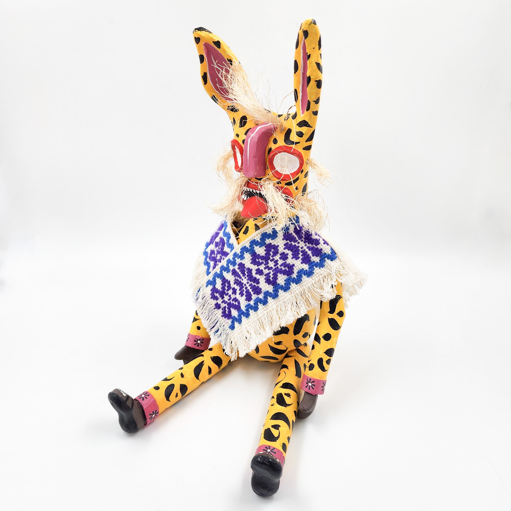 Tecuán amarillo articulado de cartón