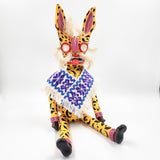 Tecuán amarillo articulado de cartón