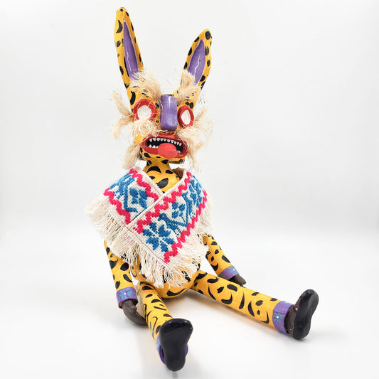 Tecuán amarillo articulado de cartón