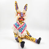 Tecuán amarillo articulado de cartón