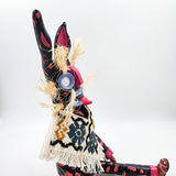 Tecuán negro articulado de cartón