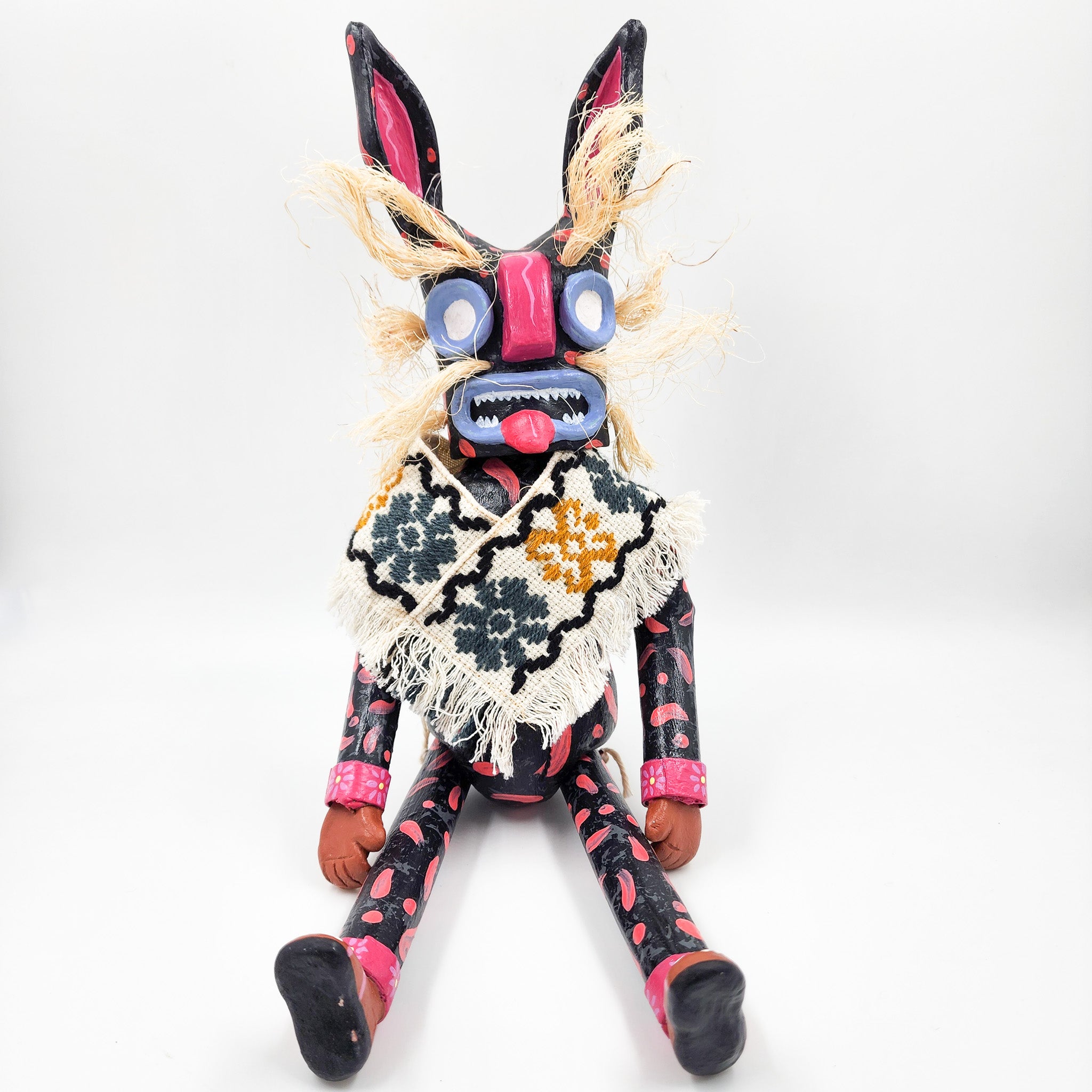 Tecuán negro articulado de cartón