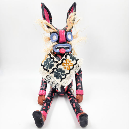 Tecuán negro articulado de cartón