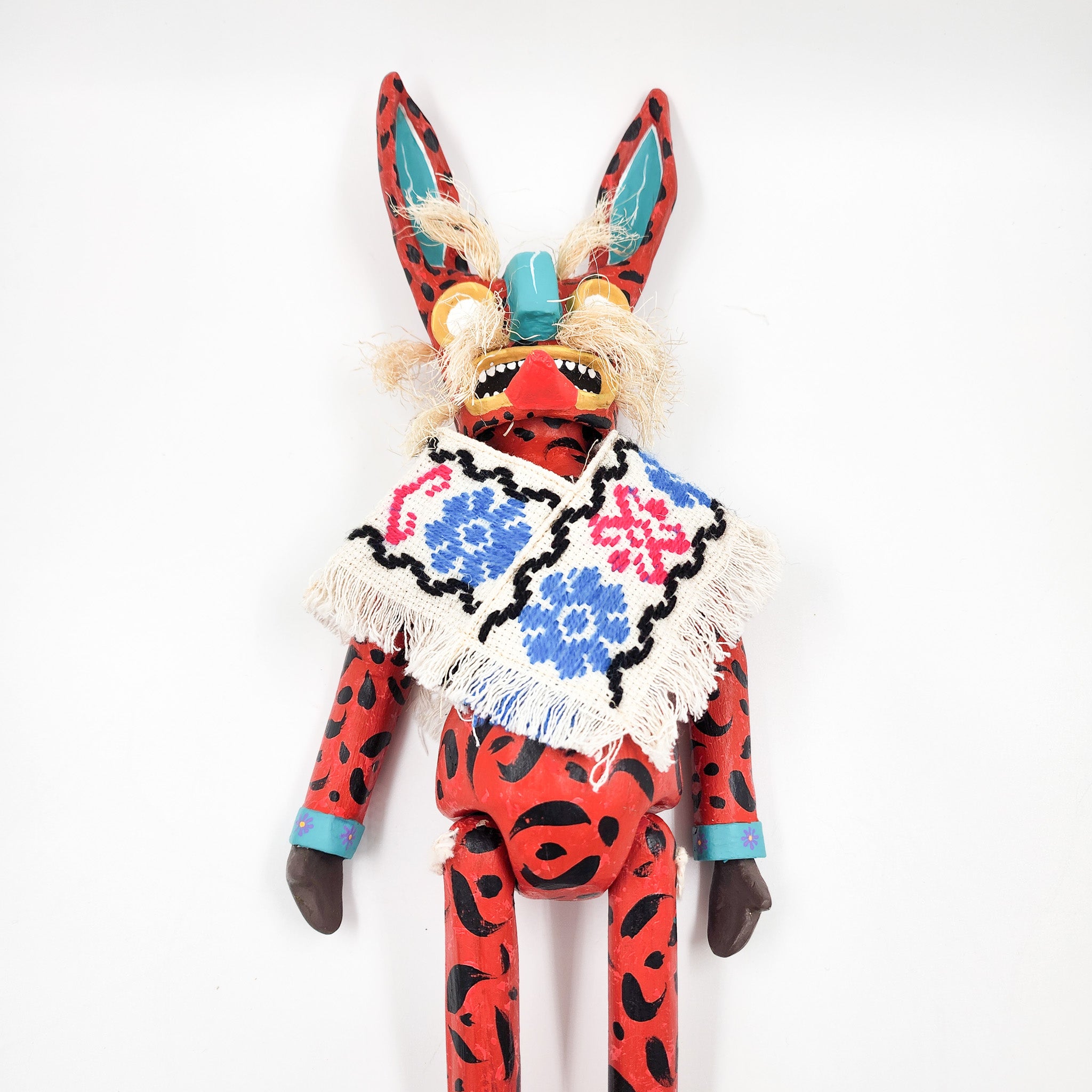 Tecuán rojo articulado de cartón