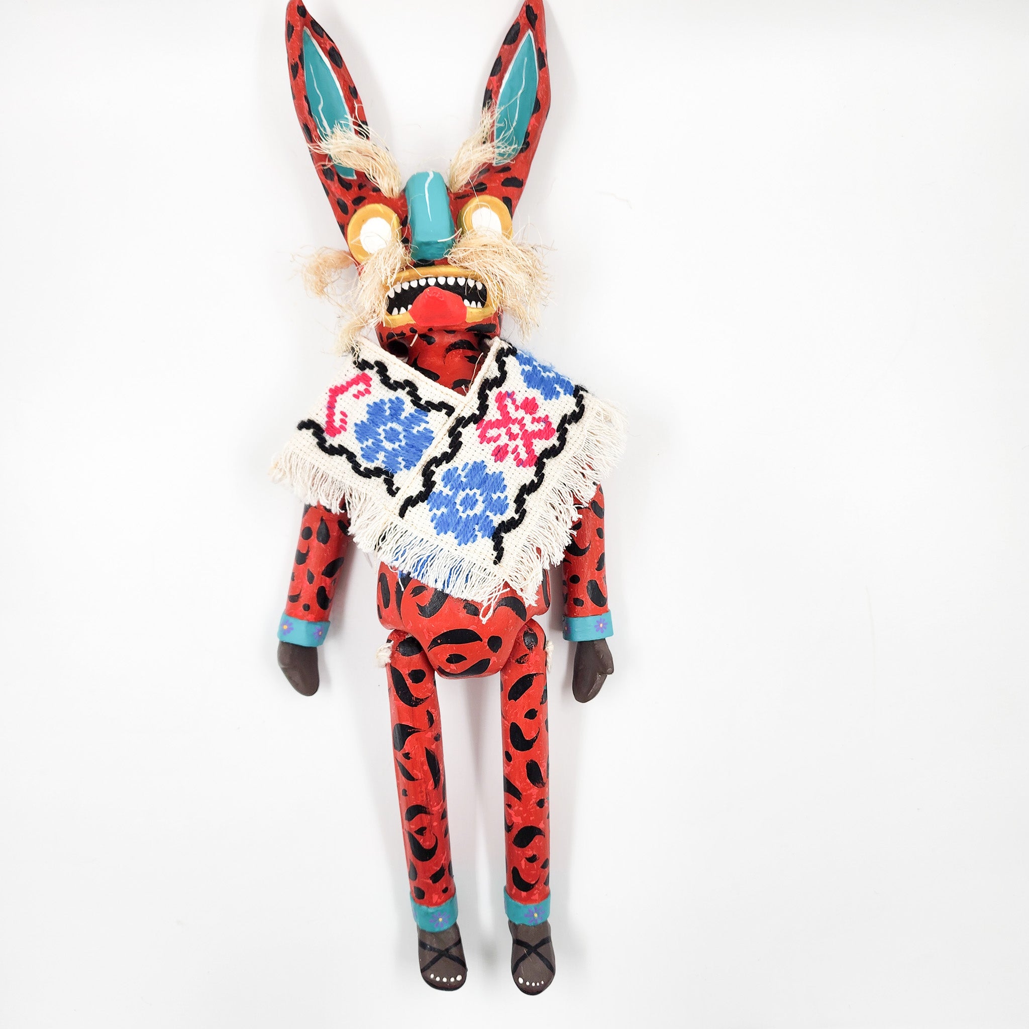 Tecuán rojo articulado de cartón