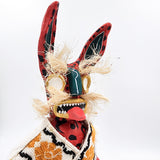 Tecuán rojo articulado de cartón