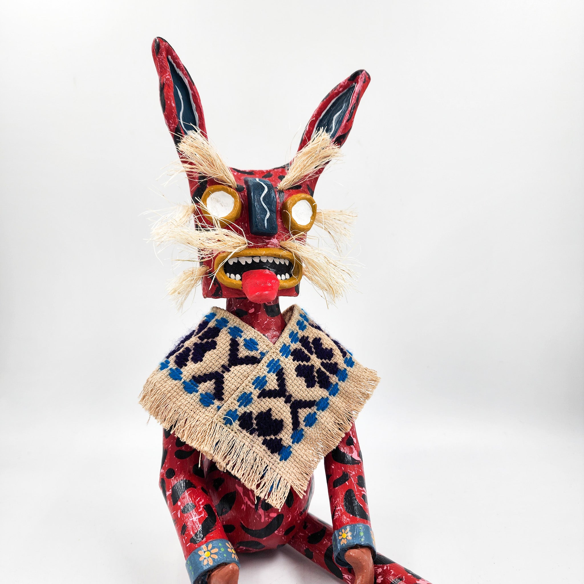 Tecuán rojo articulado de cartón