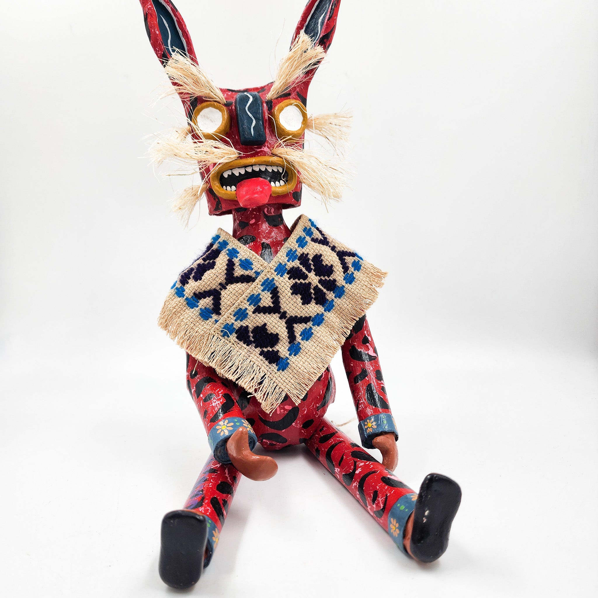 Tecuán rojo articulado de cartón