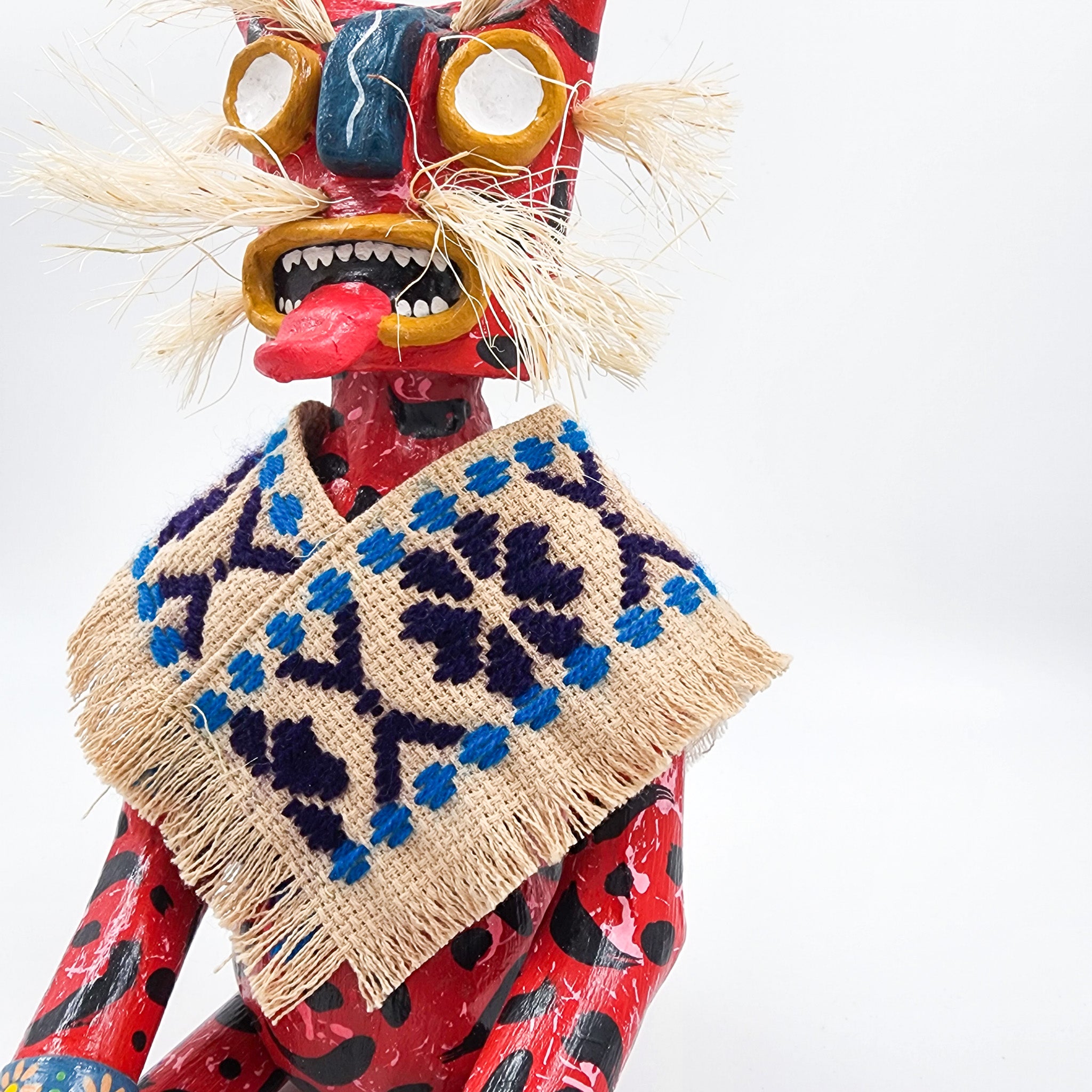 Tecuán rojo articulado de cartón