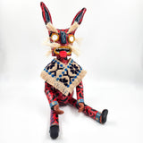 Tecuán rojo articulado de cartón