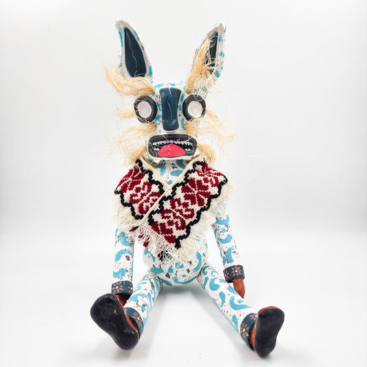 Tecuán blanco articulado de cartón