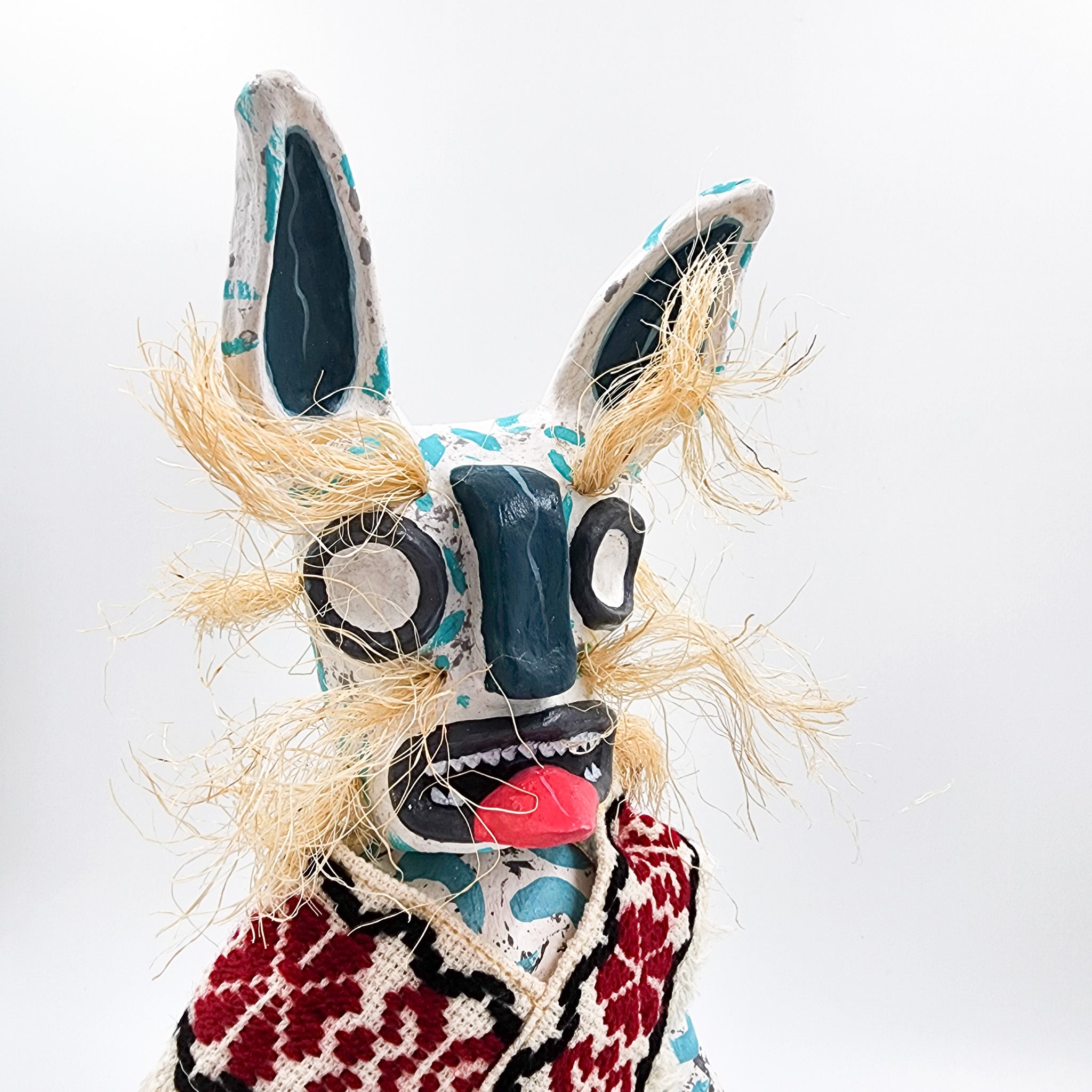 Tecuán blanco articulado de cartón