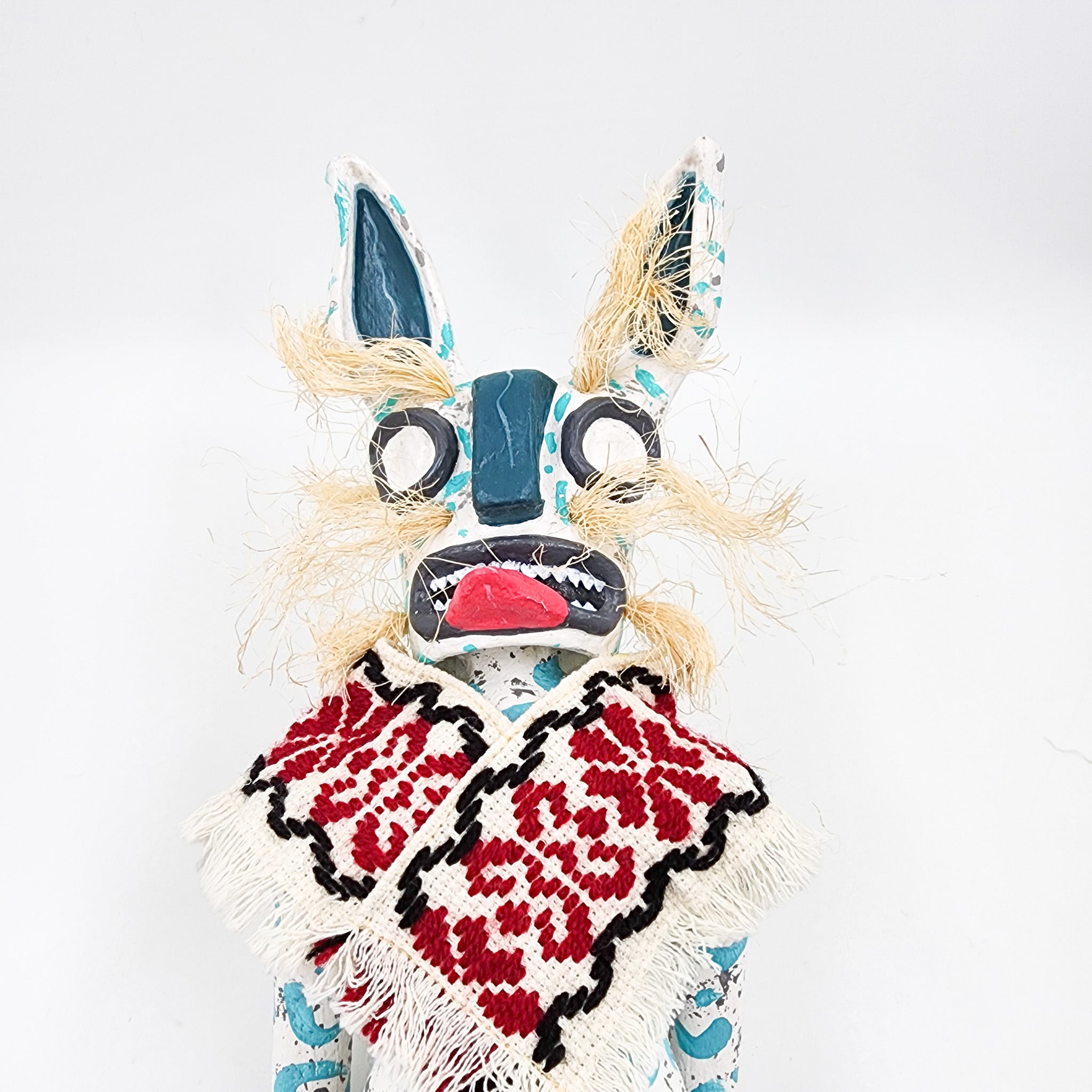 Tecuán blanco articulado de cartón